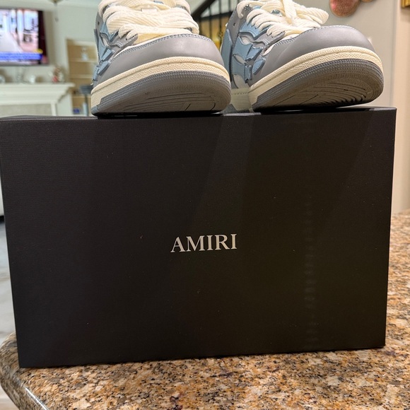 AMIRI Light Blue and Gray Sneakers - Picture 3 of 7